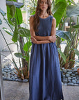 Navy Braylee Sweater Layered Dress