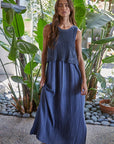 Navy Braylee Sweater Layered Dress