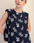 Navy Layna Top