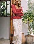 Burnt Sienna Nalea Cardigan