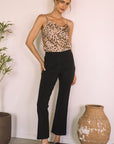 Leopard Print Satin Cami