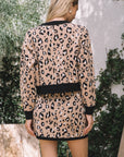 Leopard Arianne Knit Mini Skirt