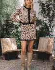 Leopard Arianne Knit Mini Skirt