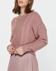 Ash Rose Long Sleeve Pullover Sweater