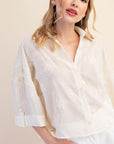 Ivory Emory Button Up