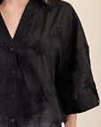 Black Emory Button Up
