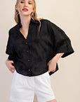 Black Emory Button Up