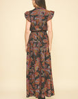 Black Anora Leaf Dress