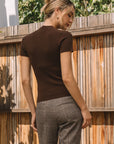 Dark Chocolate Gracie Top