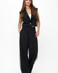 Black Cream The Phoenix Two Piece Power Pants