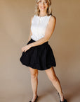 Black Florence Mini Skirt