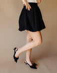 Black Florence Mini Skirt