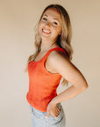 Coral Paula Tank