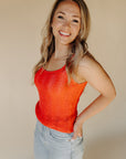 Coral Paula Tank