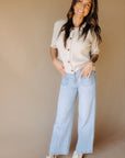 Fortitude Meg Patch Pocket Wide Leg Denim