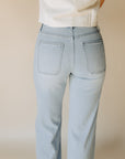 Medium Mini Patch Pocket Wide Leg Jeans
