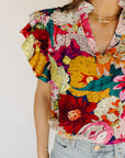 Afternoon Tea Fuchsia Blouse
