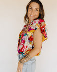 Afternoon Tea Fuchsia Blouse