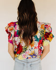 Afternoon Tea Fuchsia Blouse