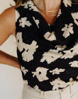 Silky Black Jayna Top