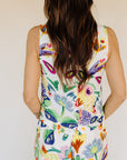 Ivory Floral Veronica Tank