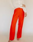 Red Wide Leg Serena Pants