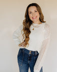 Macrame Airy Openwork Sweater