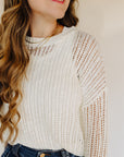 Macrame Airy Openwork Sweater