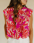 Paige Flora Pinwheel Top