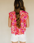 Paige Flora Pinwheel Top