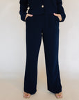Navy Wide Leg Serena Pants