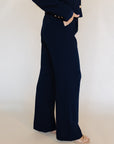 Navy Wide Leg Serena Pants