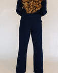 Navy Wide Leg Serena Pants