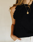 Black Taelor Top