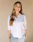 White The Perfect Linen Top