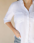 White The Perfect Linen Top