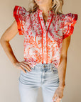 Red Poppy Blouse