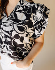 Afternoon Tea Black Blouse