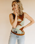 Moss Combo Ash Knit Top