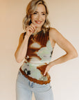 Moss Combo Ash Knit Top