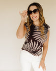 Mesa Palm Charisma Dolman Mesh Tee