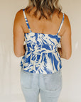 Blue Cream Alison Tank