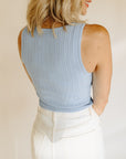 Light Blue Jozie Tank Top