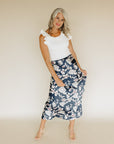Navy Maxi Janice Skirt