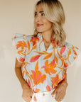 Striped Floral Eliana Top