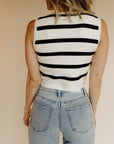 Cream & Black Cindy Vest