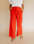 Watermelon Ryan Front Pleat Wide Pants