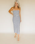 Eclipse Ainslie Stripe Midi Skirt