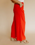 Watermelon Ryan Front Pleat Wide Pants