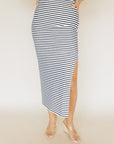 Eclipse Ainslie Stripe Midi Skirt